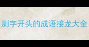 测字开头的成语接龙大全