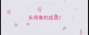 长得像的成语