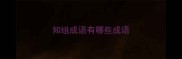 知组成语有哪些成语