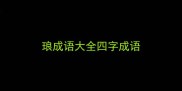 琅成语大全四字成语