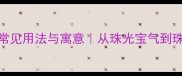 珠字成语100个常见用法与寓意从珠光宝气到珠联璧合全攻略