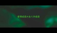 爱情成语大全八字成语
