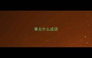 事无什么成语