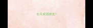 长月成语接龙
