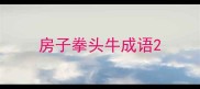 房子拳头牛成语