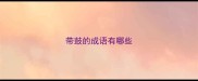 带鼓的成语有哪些