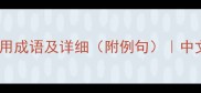 形容细的10个常用成语及详细附例句中文学习必备指南