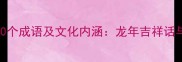 舞龙必备的10个成语及文化内涵龙年吉祥话与节日习俗全