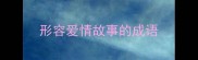 形容爱情故事的成语