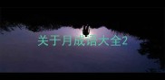 关于月成语大全