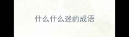 什么什么迷的成语