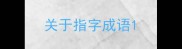 关于指字成语