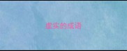 虚实的成语