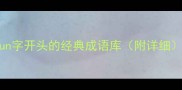 lun字开头的经典成语库附详细