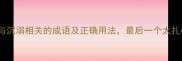 10个与沉溺相关的成语及正确用法最后一个太扎心