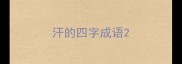 汗的四字成语