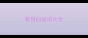 有目的成语大全