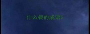 什么餐的成语