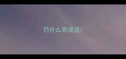 罚什么罪成语
