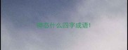 神态什么四字成语