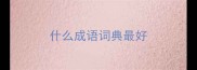 什么成语词典最好