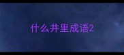 什么井里成语