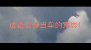 成语安步当车的意思