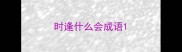 时逢什么会成语