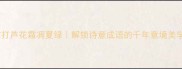 霜打芦花霜凋夏绿解锁诗意成语的千年意境美学