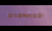 描写腊梅的成语