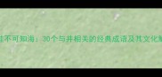 井蛙不可知海30个与井相关的经典成语及其文化解码