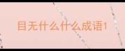 目无什么什么成语