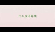 什么成语异曲