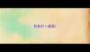风车打一成语