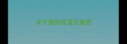 关于狼的成语及意思
