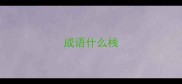 成语什么栈