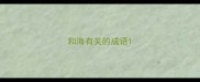 和海有关的成语