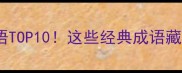 爆款干货旧瓶装新酒式成语TOP10这些经典成语藏着千年智慧附使用场景