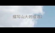 描写山大的成语