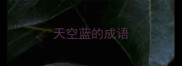 天空蓝的成语