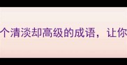 职场日常高效表达30个清淡却高级的成语让你沟通不尴尬不刻意