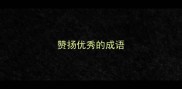 赞扬优秀的成语