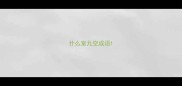 什么室九空成语