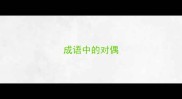 成语中的对偶