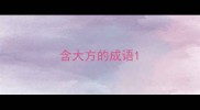 含大方的成语