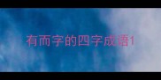 有而字的四字成语