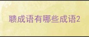 聩成语有哪些成语