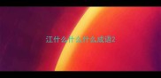 江什么什么什么成语