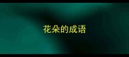 花朵的成语