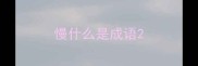 慢什么是成语